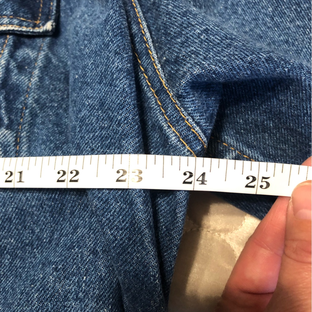 Custom Denim Jacket W/ Pendleton Style Wool Blank… - image 5